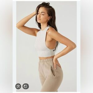 Joah Brown Longline Tank - Pearl (gray)